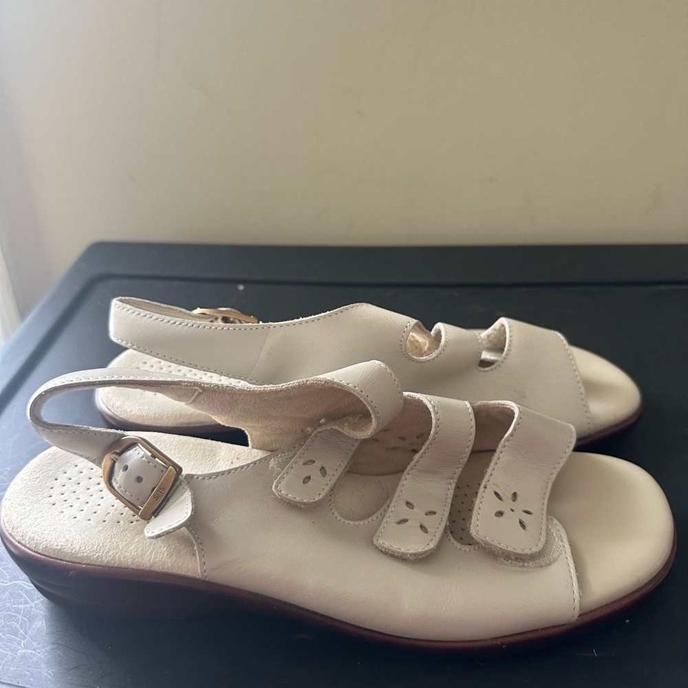 Sas Tripad Comfort Orthopedic Pearl /Brown Sandals Walking Shoes